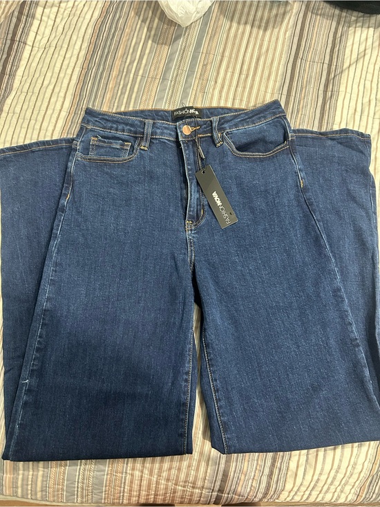 Fashion Nova Pants - Fashion Nova Straight Leg Dark Blue Jeans